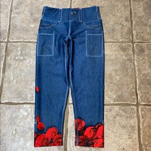 Inknburn denim rose 🌹 capris